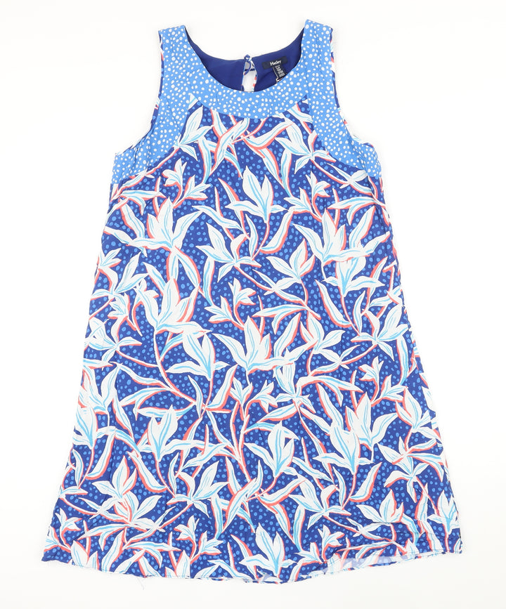 Hatley Womens Multicoloured Floral Viscose Shift Size S Scoop Neck Tie