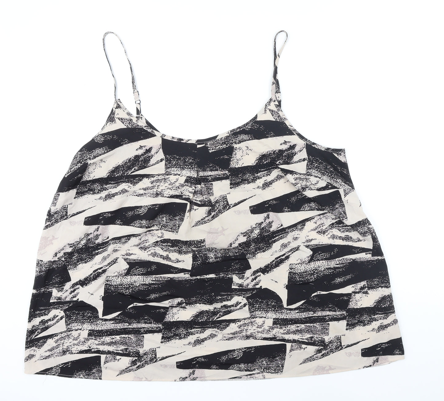 Capsule Womens Multicoloured Geometric Polyester Camisole Blouse Size 20 Boat Neck