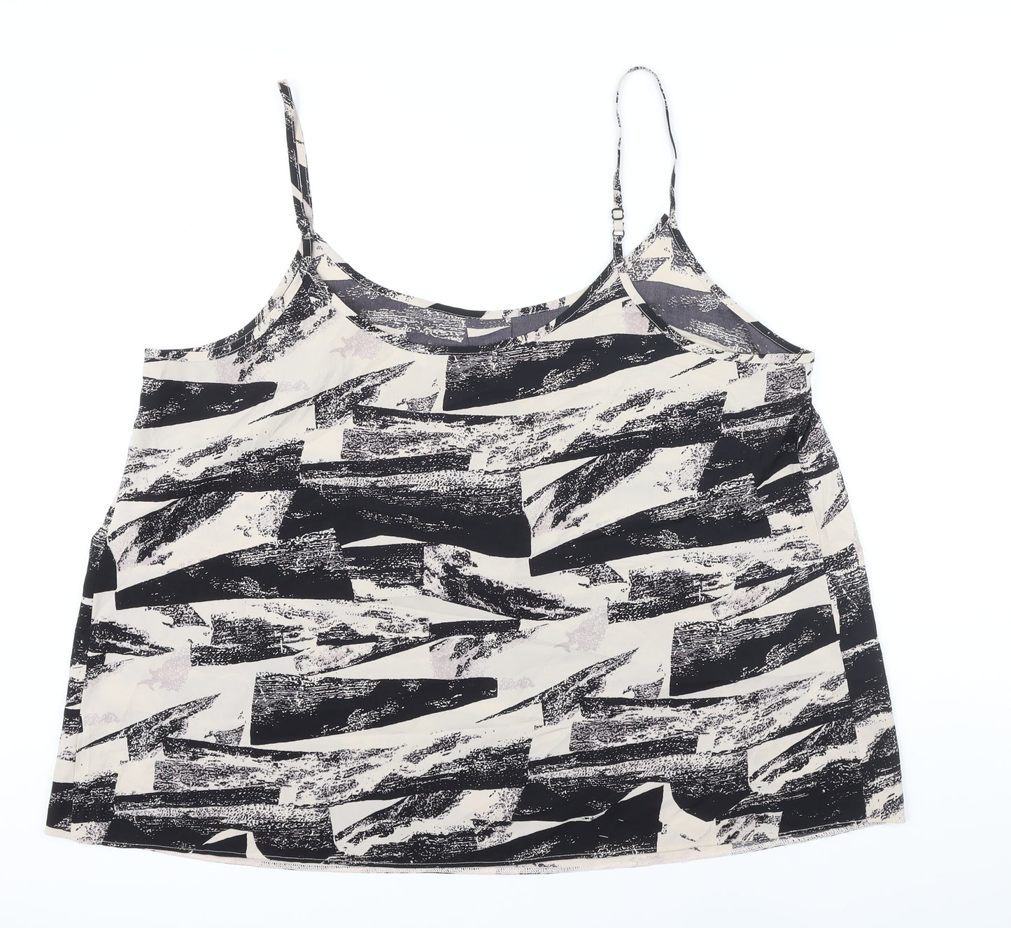 Capsule Womens Multicoloured Geometric Polyester Camisole Blouse Size 20 Boat Neck