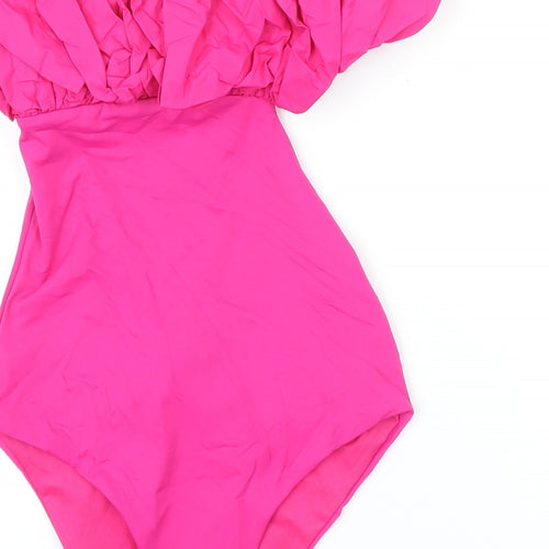 Zara Womens Pink Polyester One Piece Size S