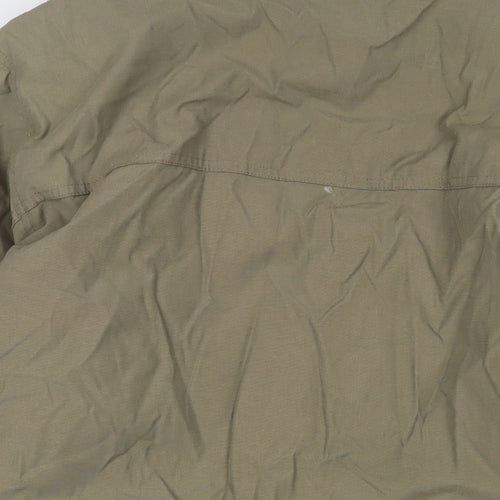 Debenhams Mens Green Jacket Coat Size L Zip