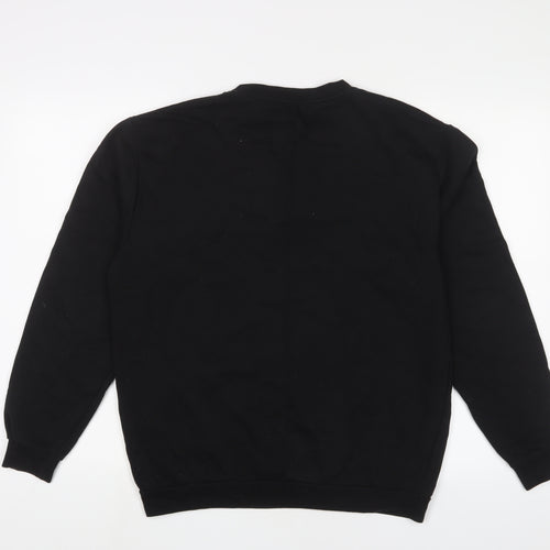 RAD. Womens Black Cotton Pullover Sweatshirt Size L Pullover
