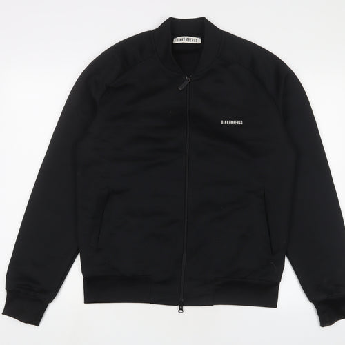 Bikkembergs Mens Black Polyester Full Zip Sweatshirt Size M