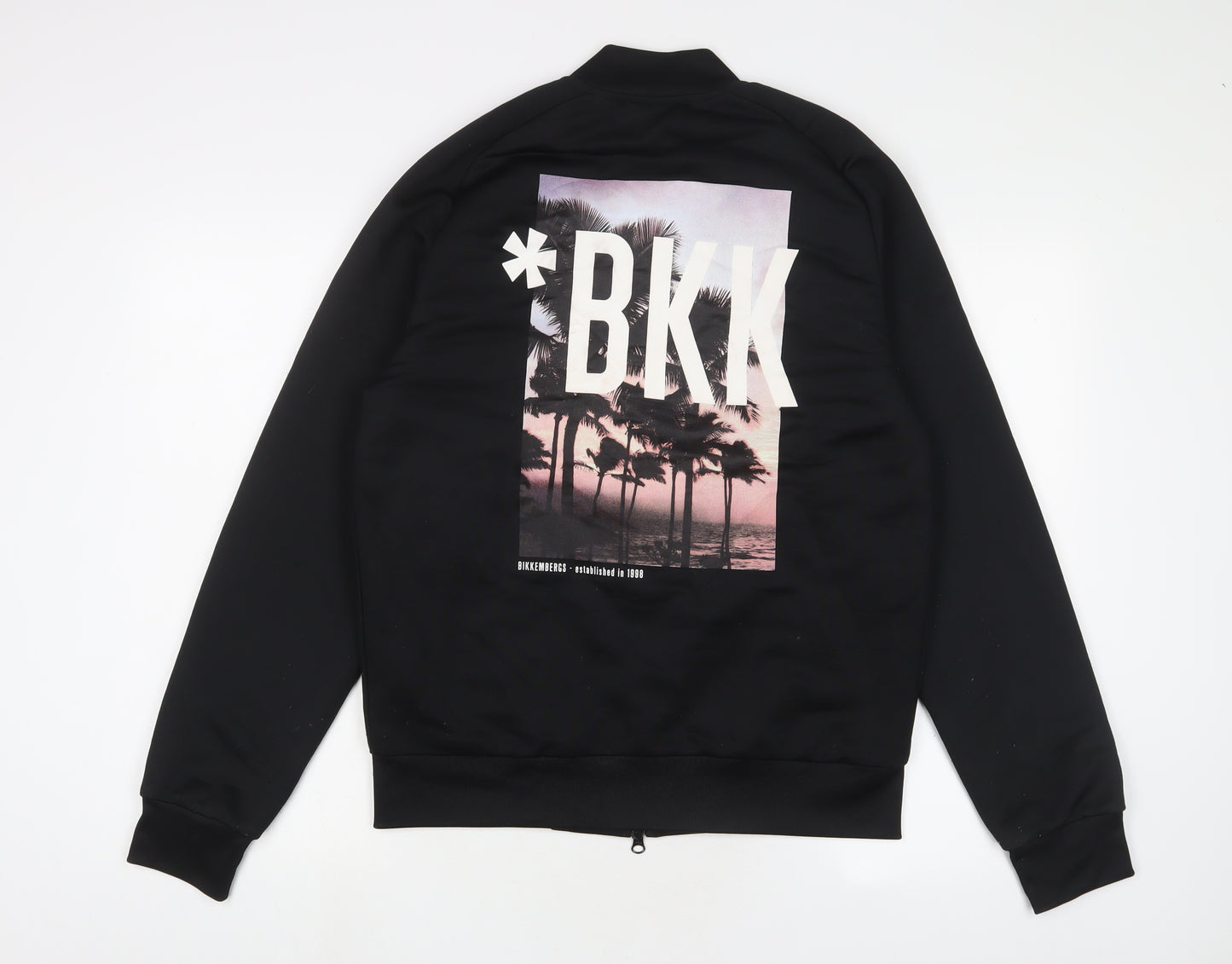 Bikkembergs Mens Black Polyester Full Zip Sweatshirt Size M