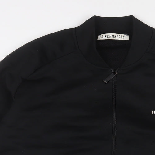 Bikkembergs Mens Black Polyester Full Zip Sweatshirt Size M