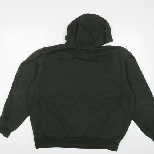 Slazenger Mens Green Cotton Pullover Hoodie Size XL