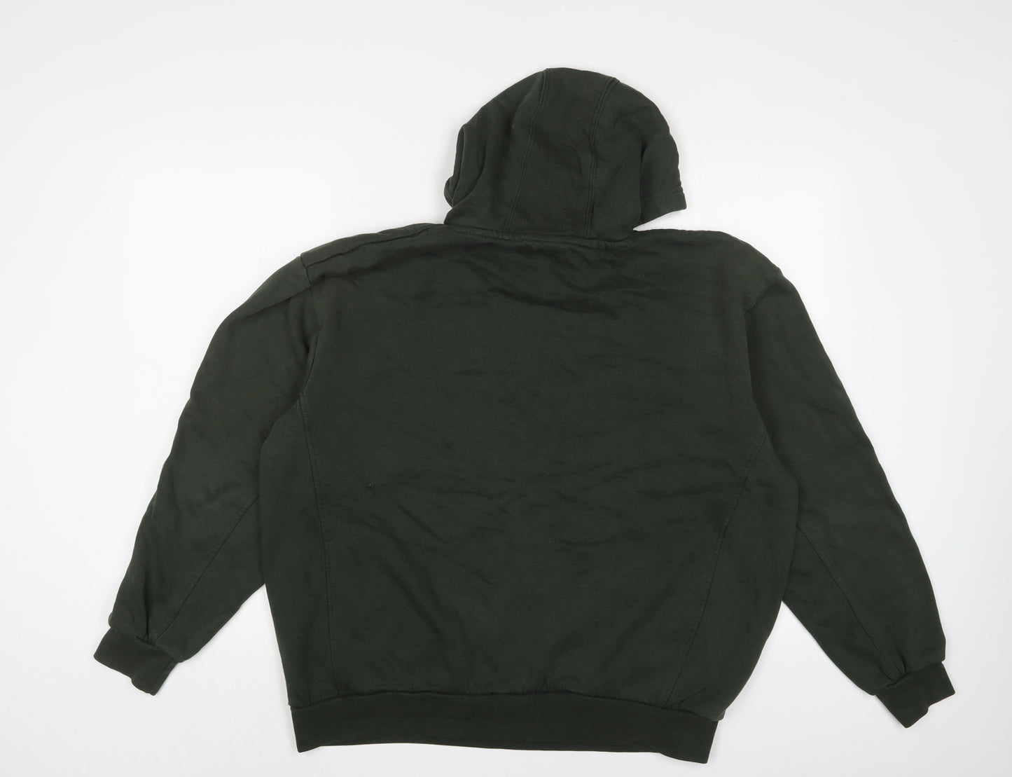 Slazenger Mens Green Cotton Pullover Hoodie Size XL