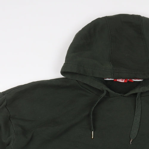 Slazenger Mens Green Cotton Pullover Hoodie Size XL
