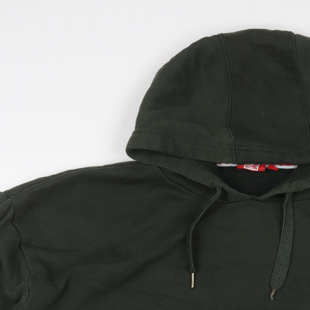 Slazenger Mens Green Cotton Pullover Hoodie Size XL