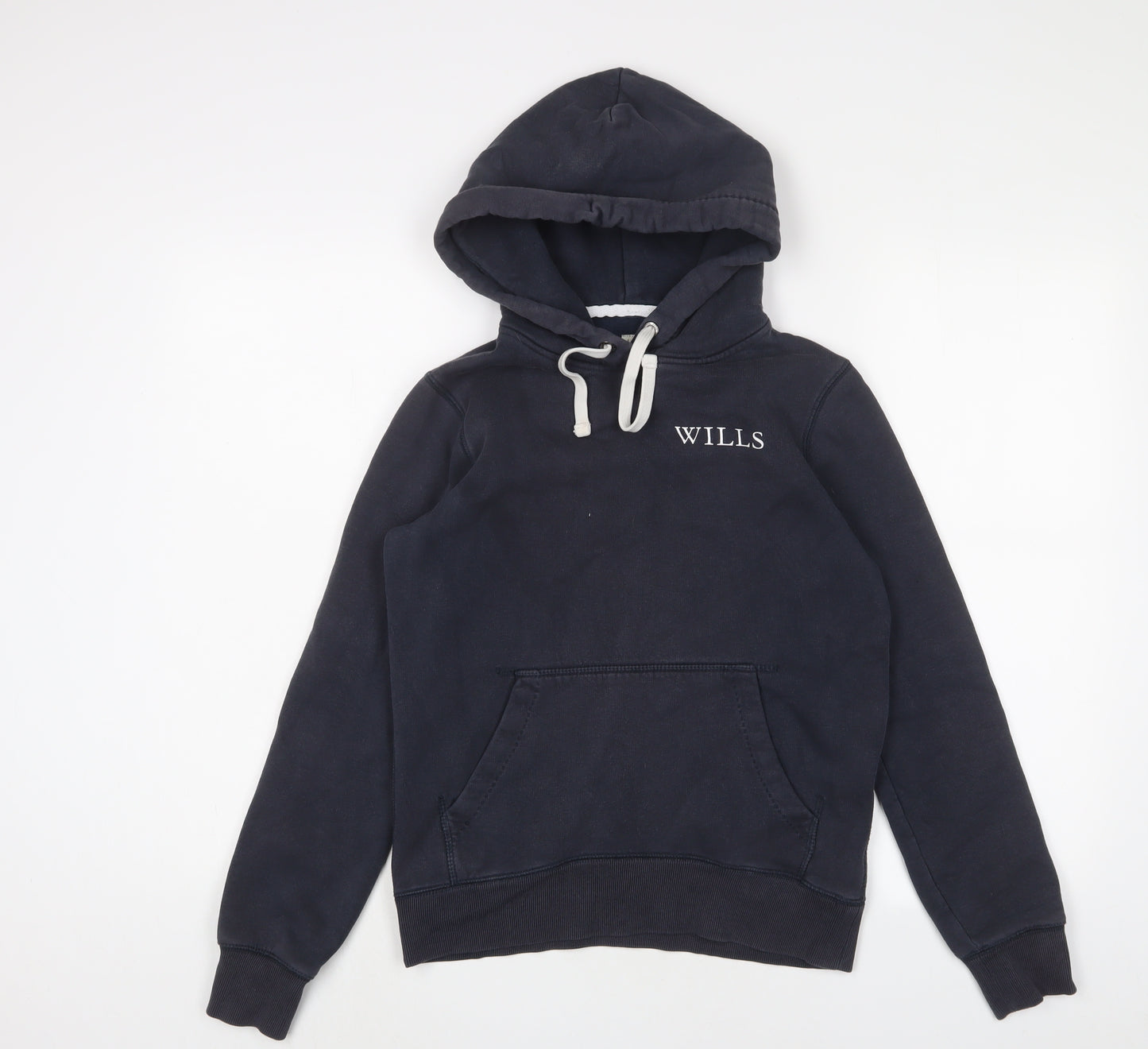 Jack Wills Womens Blue Cotton Pullover Hoodie Size 6 Pullover