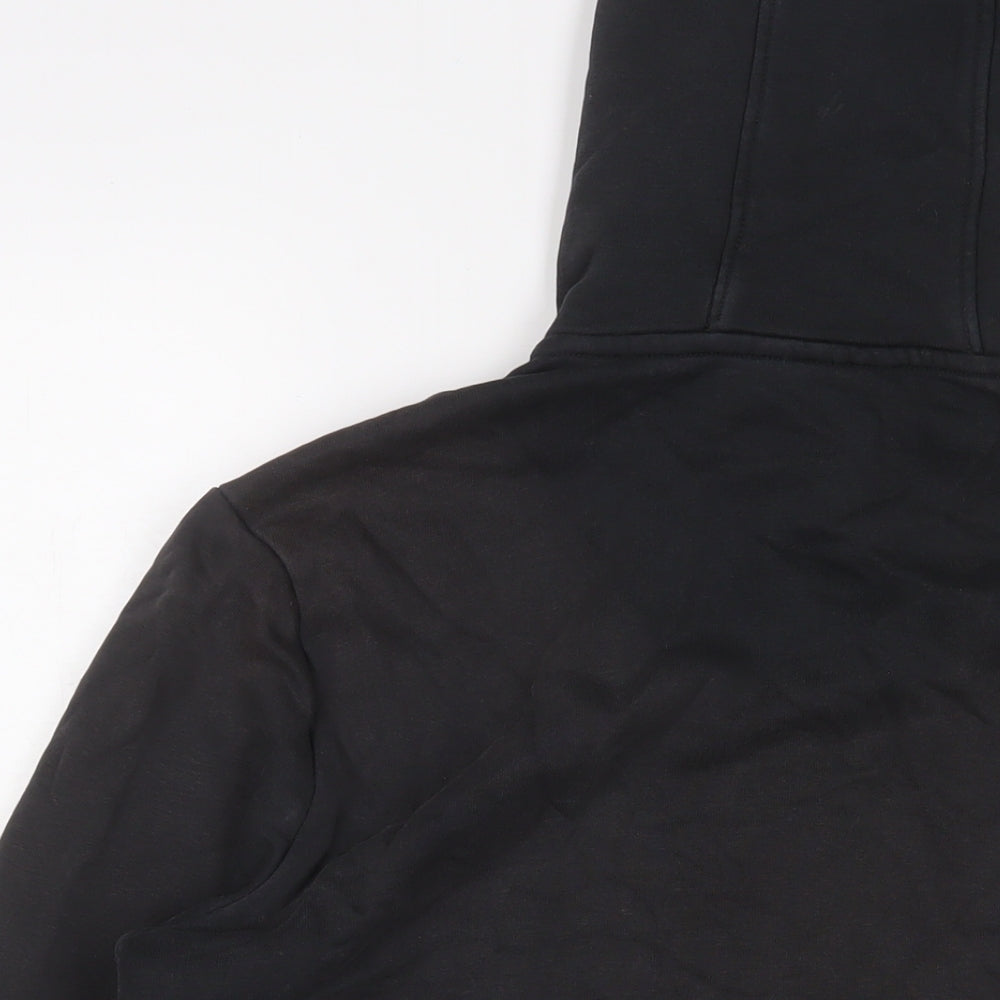 Napapijri Mens Blue Cotton Pullover Hoodie Size L - Logo, Embroidered