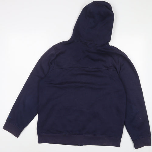 LA Gear Womens Blue Cotton Full Zip Hoodie Size 18 Zip