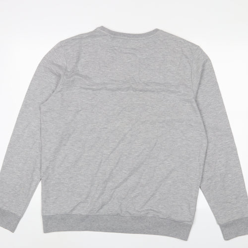 Red Herring Mens Grey Cotton Pullover Sweatshirt Size XL