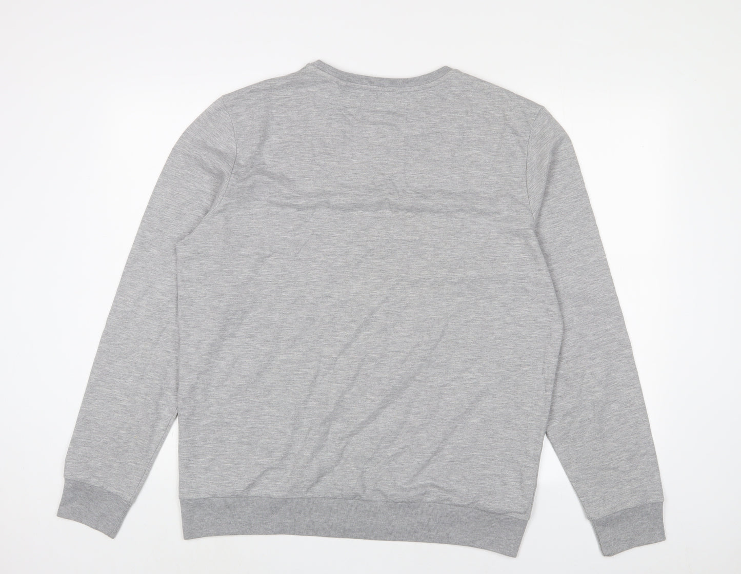 Red Herring Mens Grey Cotton Pullover Sweatshirt Size XL
