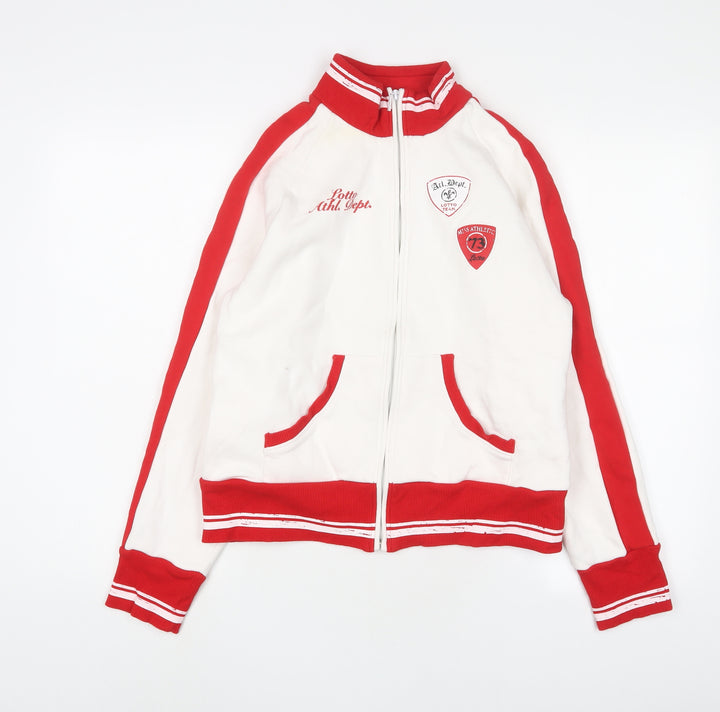 Lotto Girls Red Cotton Full Zip Sweatshirt Size 15-16 Years Zip