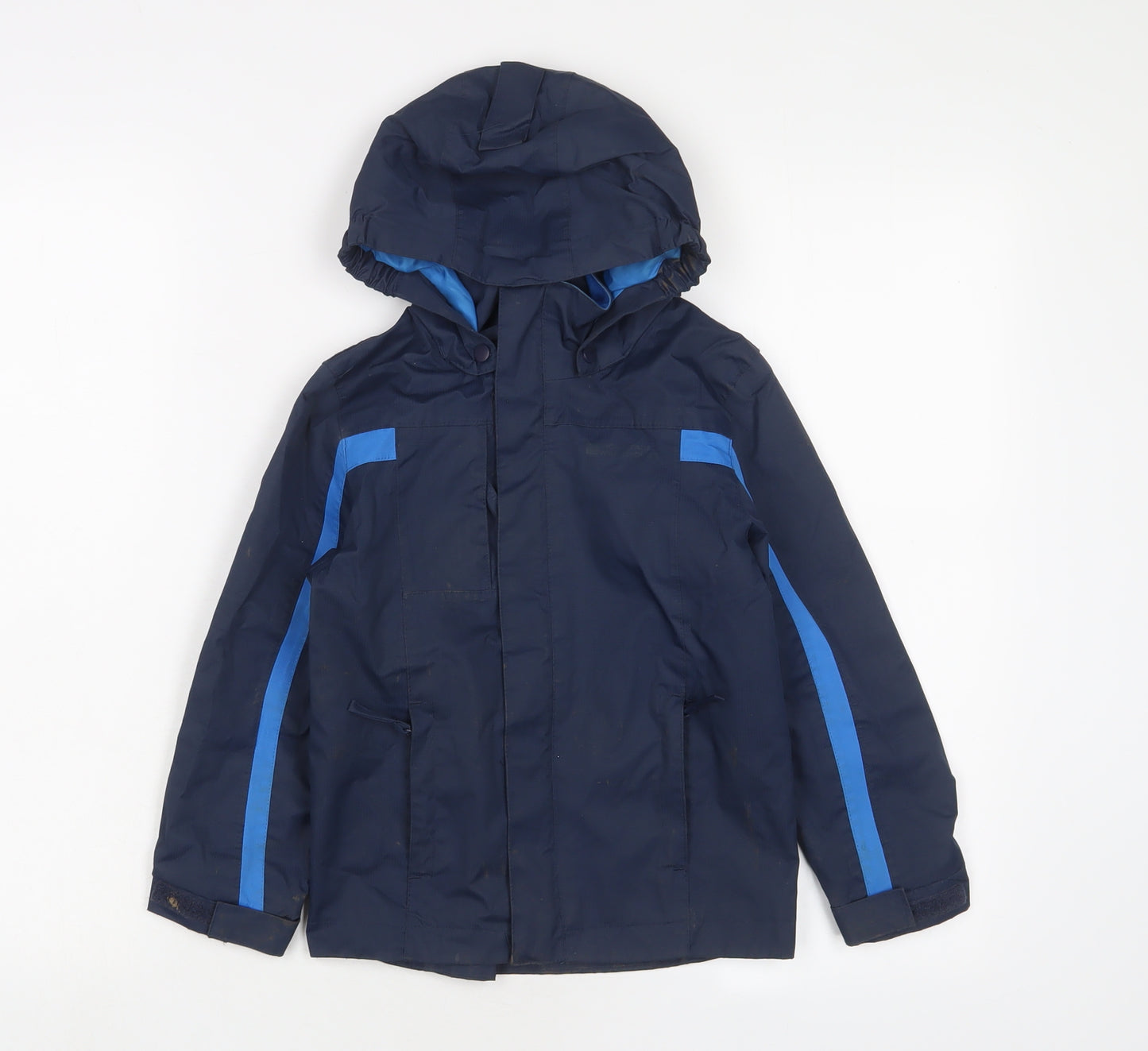 adidas Boys Blue Basic Coat Blazer Size 5-6 Years Zip