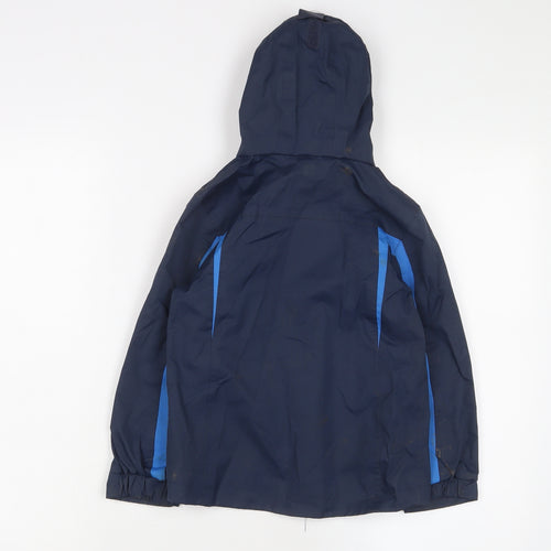 adidas Boys Blue Basic Coat Blazer Size 5-6 Years Zip