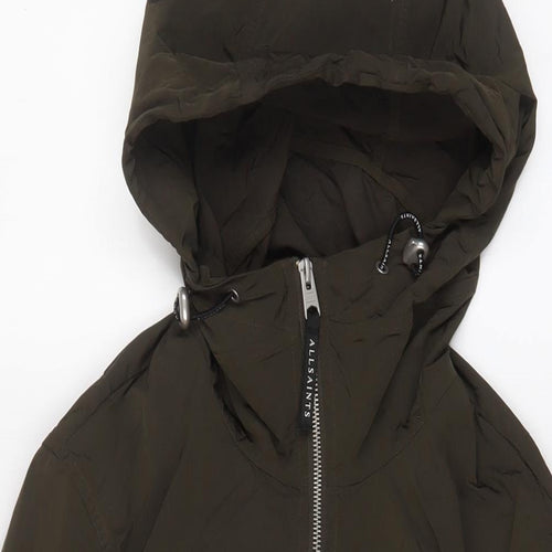 AllSaints Mens Green Jacket Size S Zip - Zip Pockets