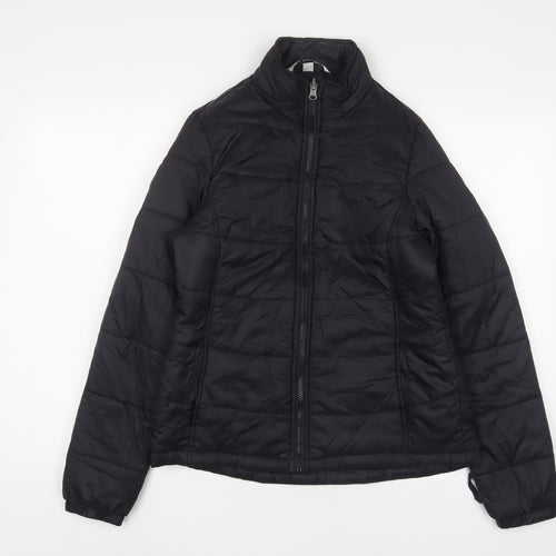 Port Authority Womens Black Puffer Jacket Jacket Size M Zip
