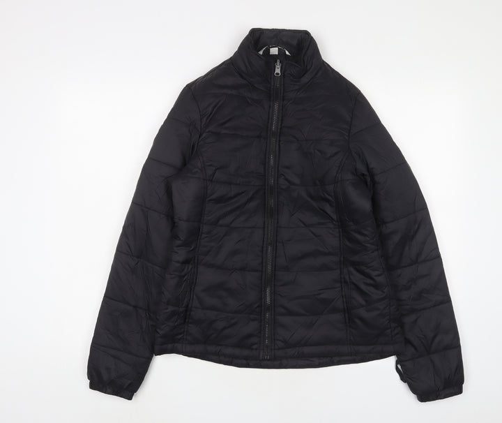 Port Authority Womens Black Puffer Jacket Jacket Size M Zip
