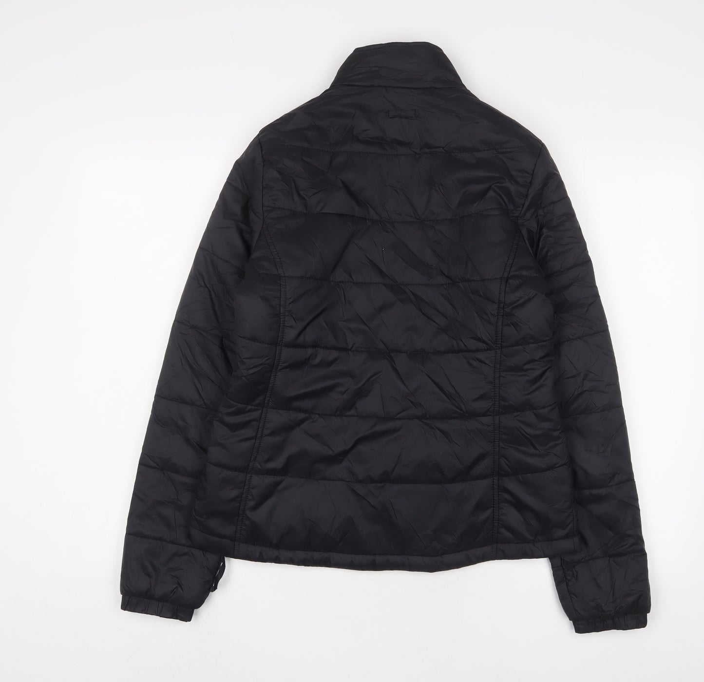 Port Authority Womens Black Puffer Jacket Jacket Size M Zip