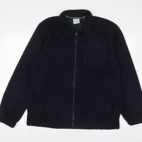 Larsson & Co Mens Blue Jacket Size L Zip