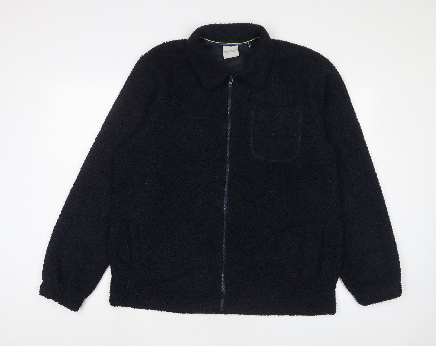 Larsson & Co Mens Blue Jacket Size L Zip