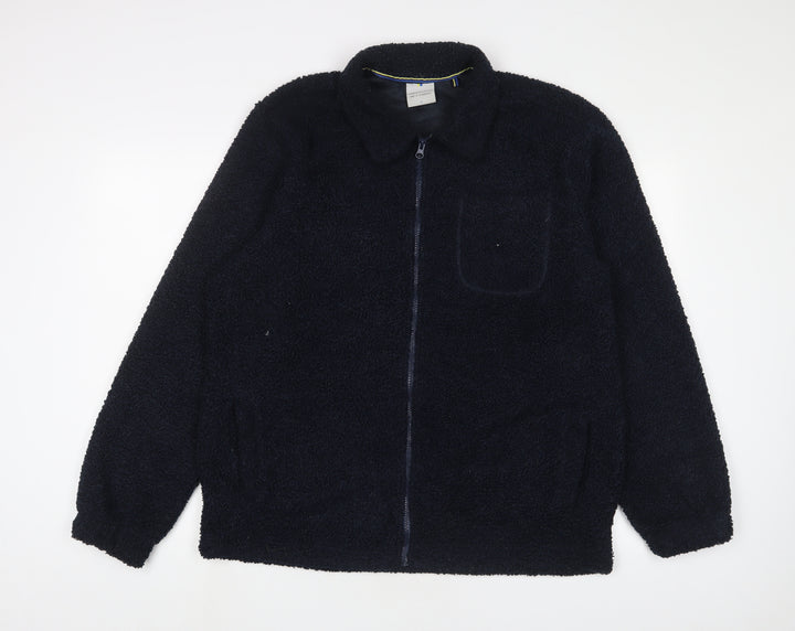 Larsson & Co Mens Blue Jacket Size L Zip