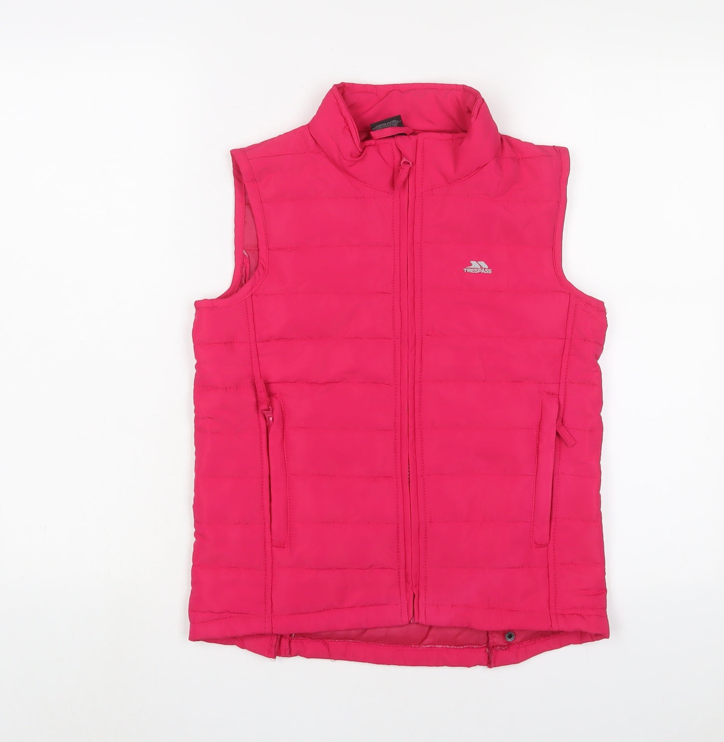 Trespass Girls Pink Gilet Jacket Size 11-12 Years Zip - Zip Pockets