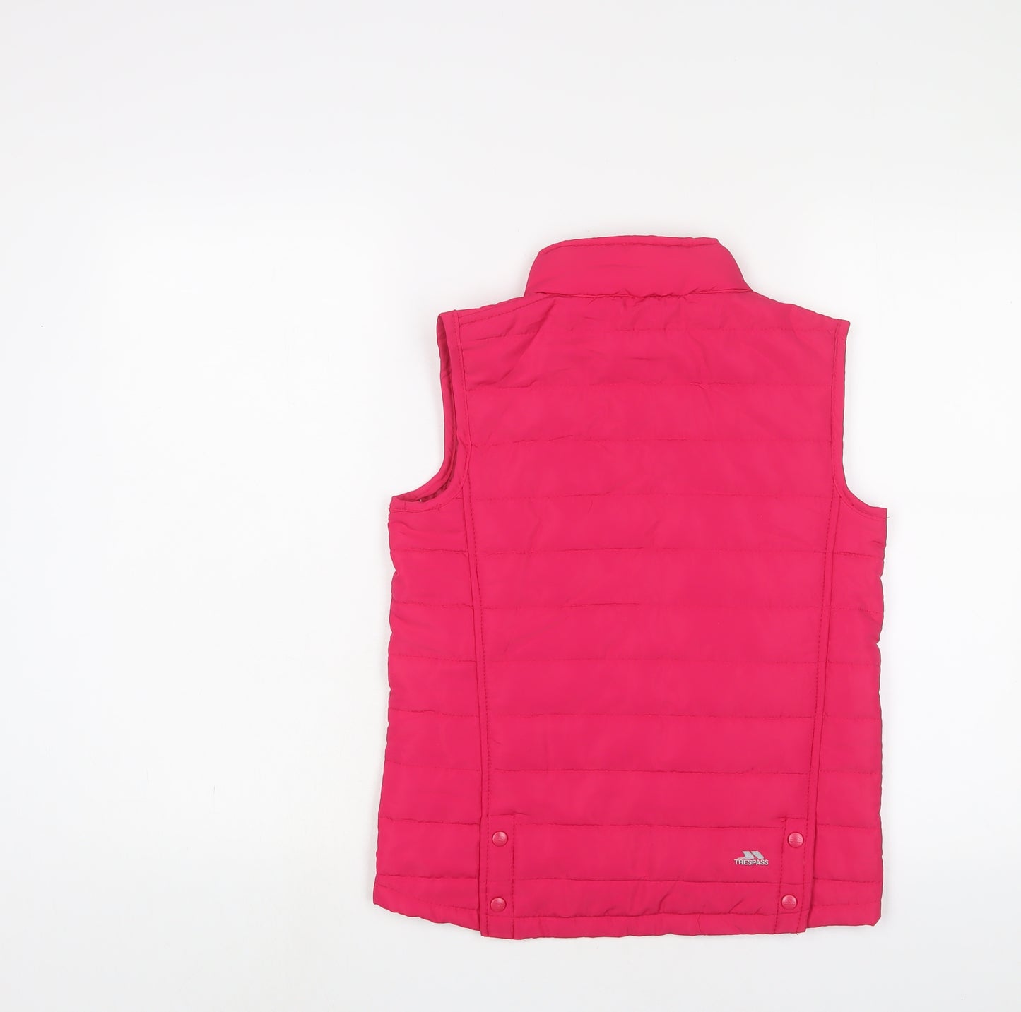 Trespass Girls Pink Gilet Jacket Size 11-12 Years Zip - Zip Pockets