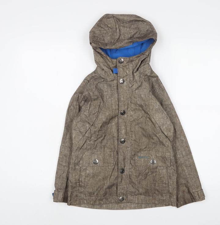 DECATHLON Boys Green Jacket Coat Size 8 Years Zip