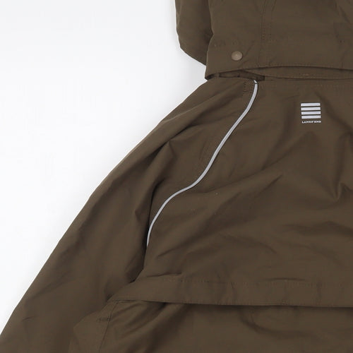 Landsend Womens Brown Jacket Size S Zip