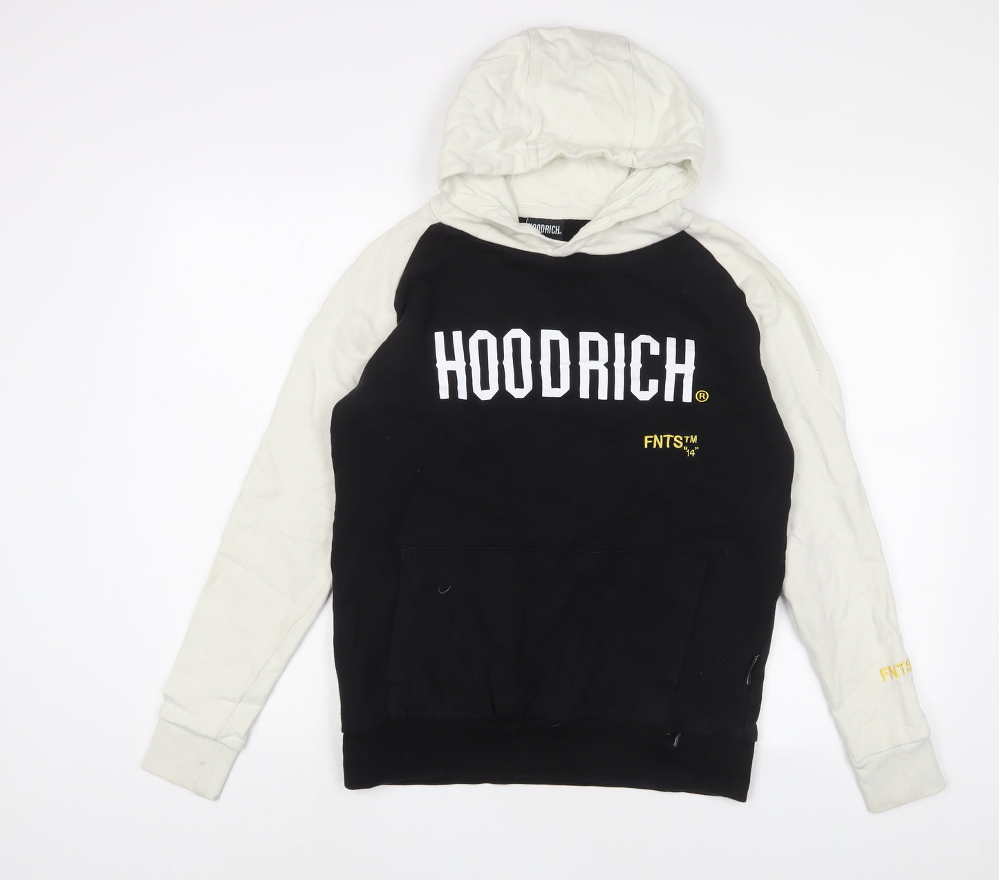 Hoodrich Mens Black Cotton Pullover Hoodie Size XS