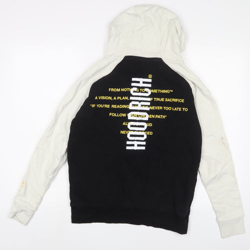 Hoodrich Mens Black Cotton Pullover Hoodie Size XS