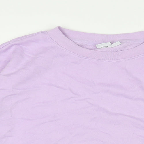 Disney Womens Purple Cotton Pullover Sweatshirt Size M Pullover - Stitch