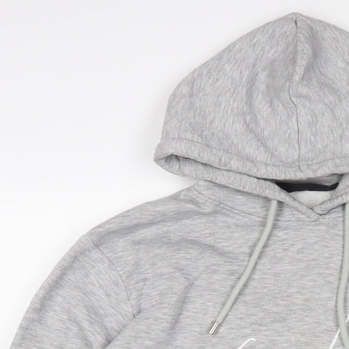 Coulture Club Mens Grey Cotton Pullover Hoodie Size XS - Embroidered