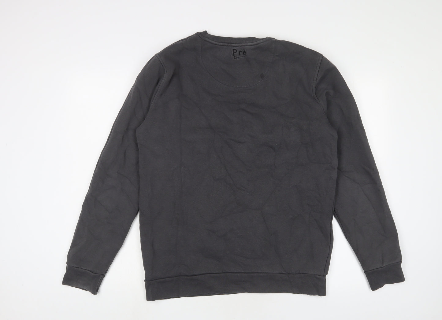 Pre London Mens Green Cotton Pullover Sweatshirt Size L