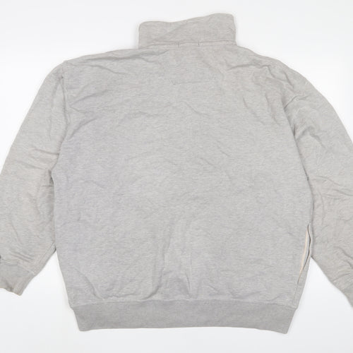 Nautica Mens Grey Cotton Pullover Sweatshirt Size L