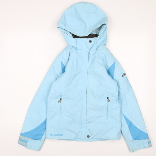 Columbia Girls Blue Basic Coat Coat Size 10-11 Years Zip - 10-12 Years