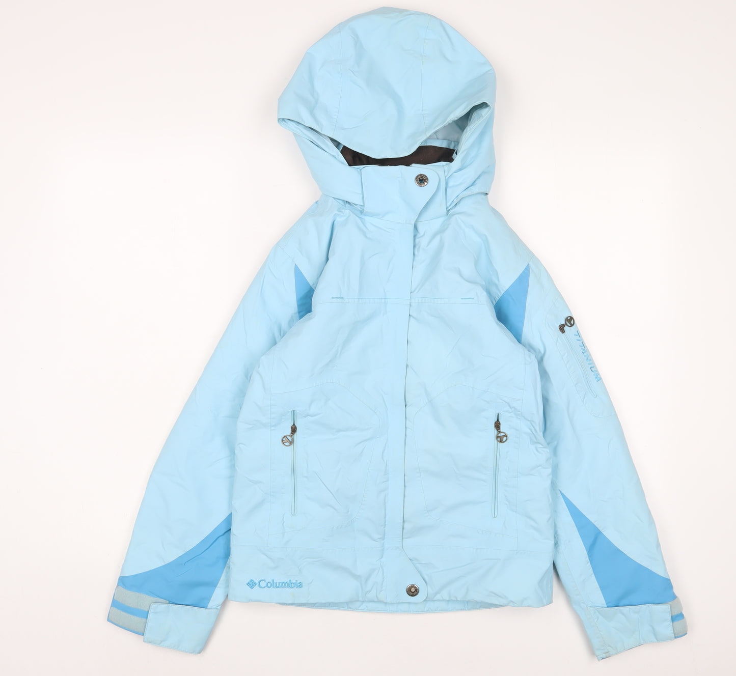 Columbia Girls Blue Basic Coat Coat Size 10-11 Years Zip - 10-12 Years