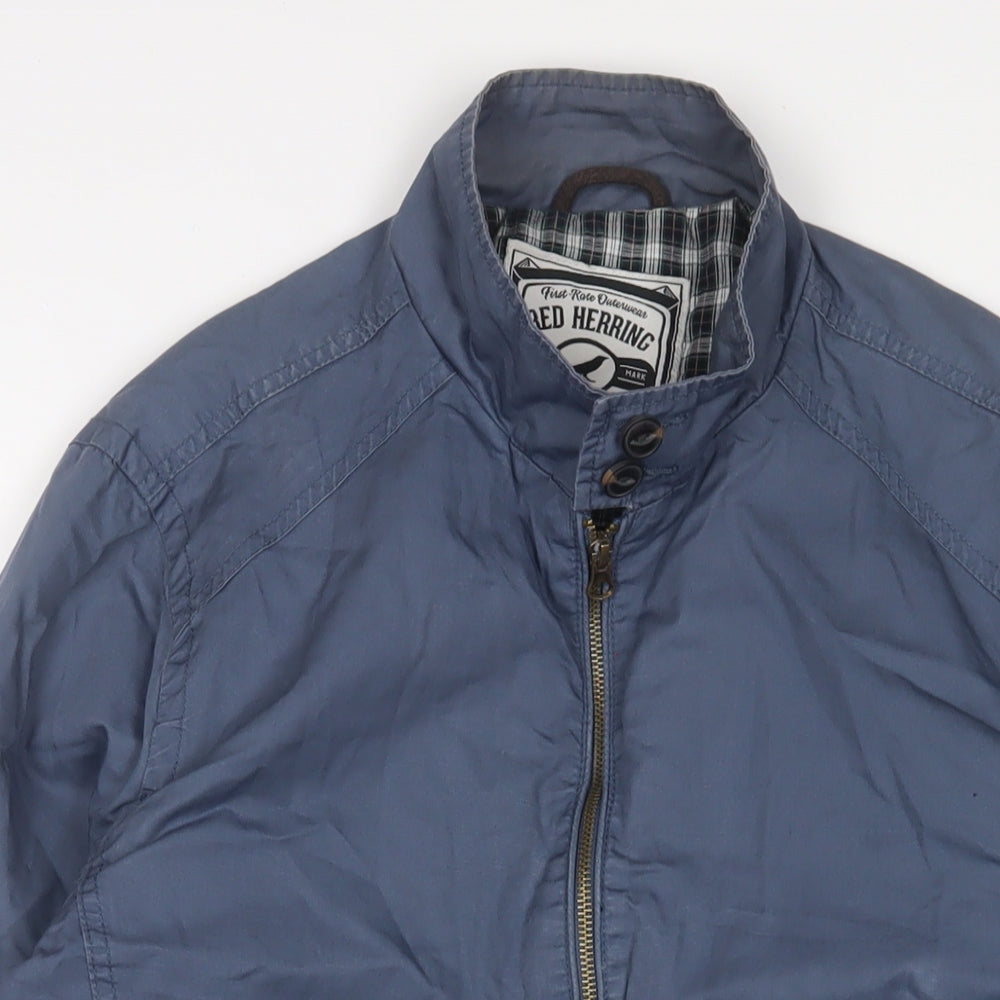 Red Herring Mens Blue Jacket Size S Zip