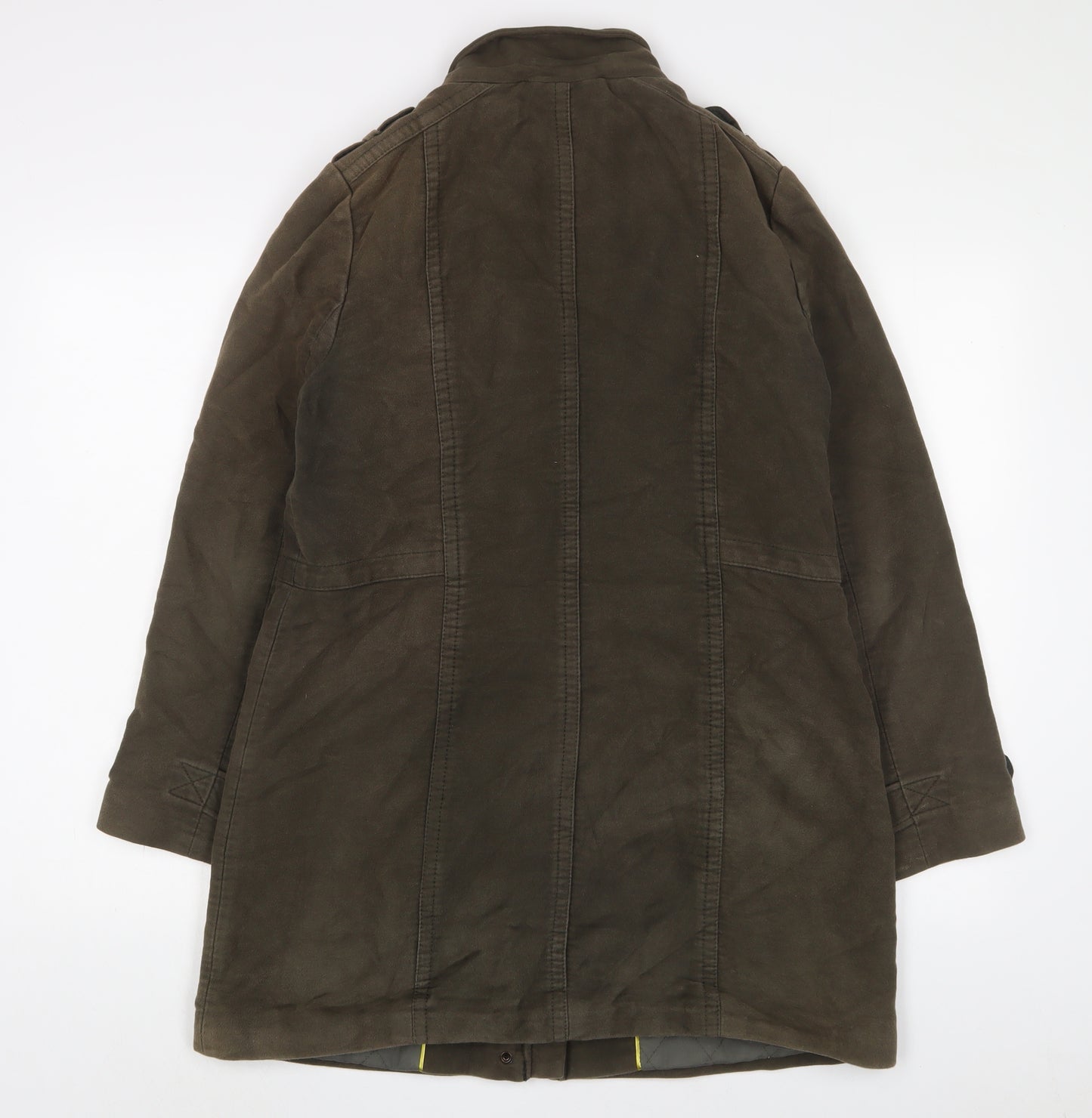White Stuff Womens Green Military Jacket Jacket Size 10 Zip