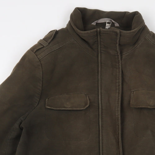 White Stuff Womens Green Military Jacket Jacket Size 10 Zip