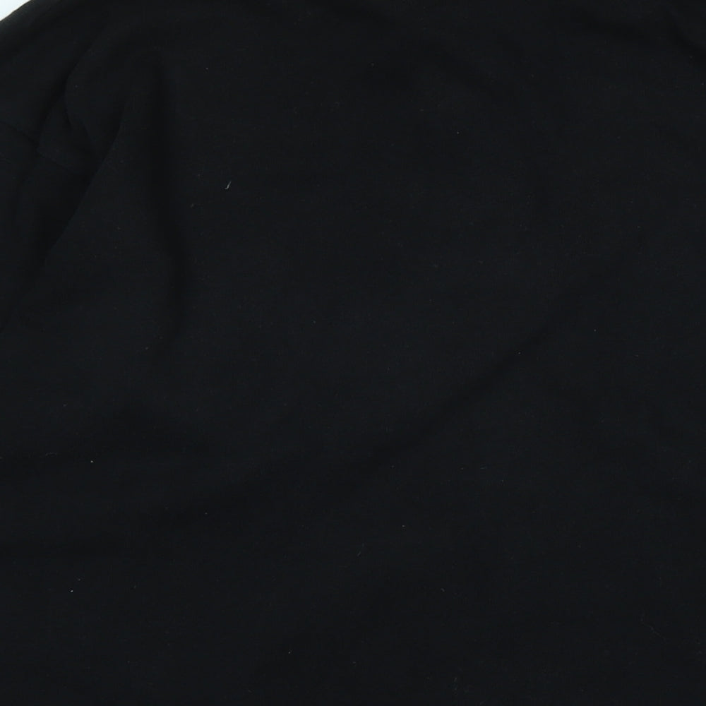 Nuttalls Mens Black Cotton Polo Size L Collared Button - New Zealand