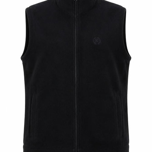Royal Tag Womens Black Gilet Waistcoat Size M Zip - Logo