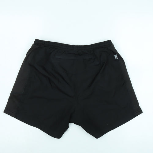 Karrimor Mens Black Polyester Bermuda Shorts Size M L15 in Regular Tie - Logo - swim shorts