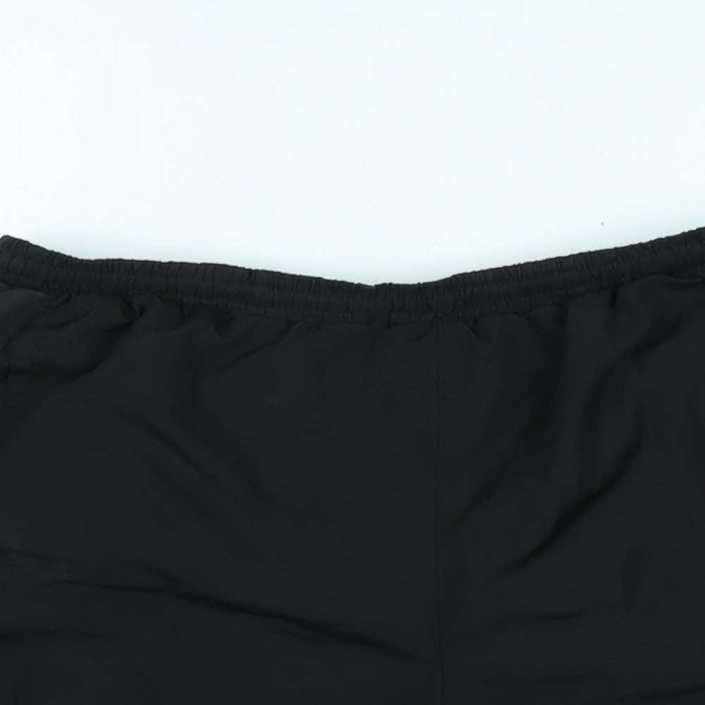 Karrimor Mens Black Polyester Bermuda Shorts Size M L15 in Regular Tie - Logo - swim shorts