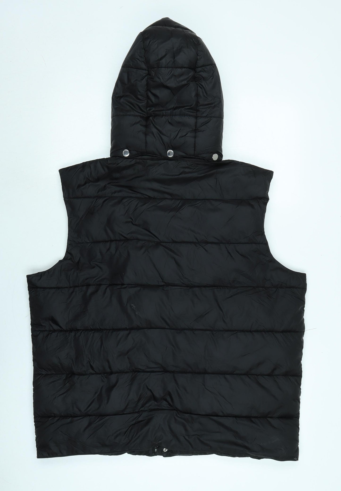 Alessandro zavetti Mens Black Gilet Waistcoat Size XL Zip - Logo