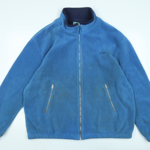 South Bay Mens Blue Jacket Size XL Zip - Logo