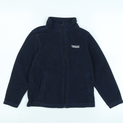 Regatta Boys Blue Jacket Size 7-8 Years Zip - Logo